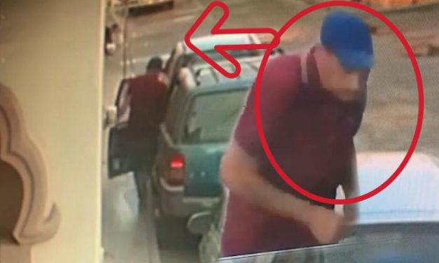 (Vídeo) Lo captan robando camioneta en pleno centro de San José Iturbide
