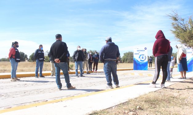 Dr. Mora: entregan pavimentación de Calle a los habitantes de Bordo La Luz