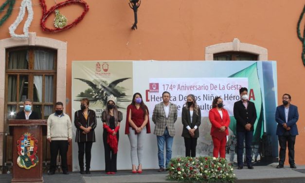 Realizan conmemoración de la Gesta Heroica de los Niños Héroes de Chapultepec
