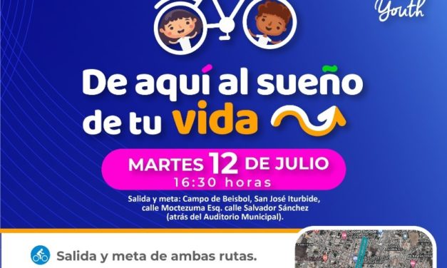 Convoca SEG y COMUDAJI rodada ciclista «De aquí al sueño de tu vida»