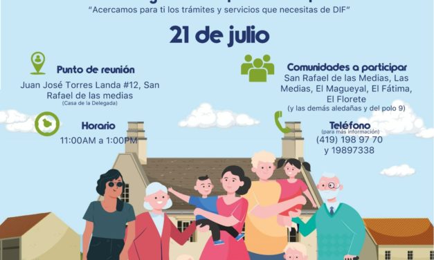 Llegará «DIF en tu comunidad» a San Rafael de las Medias
