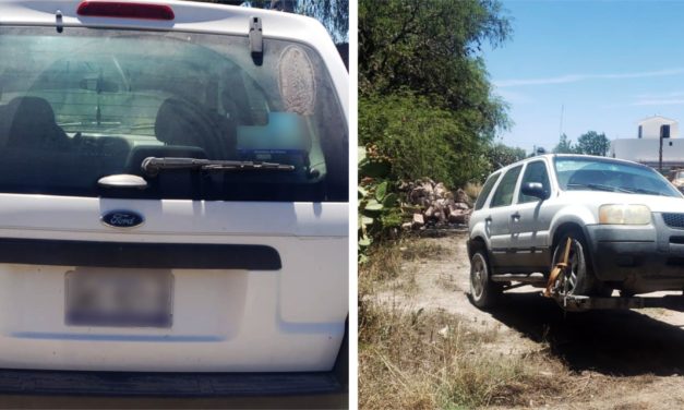 Gracias a un reporte al 911, vehículo robado es recuperado por policía municipal