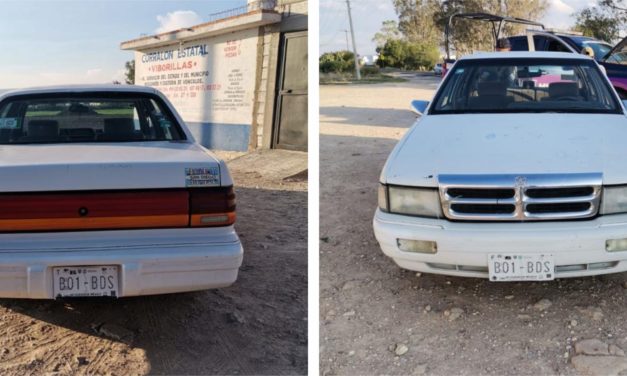 Recuperan elementos de la SSP vehículo con reporte de robo