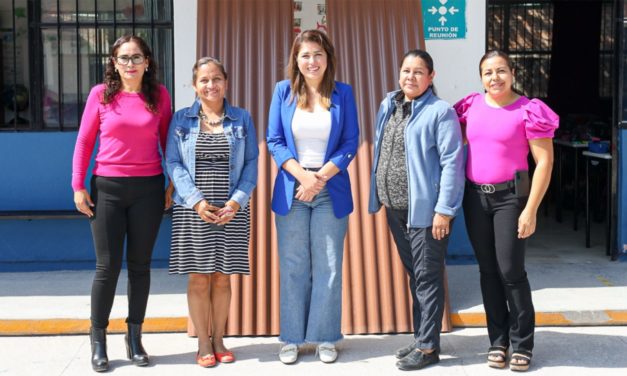 Entregan láminas para techado en escuela primaria Miguel Hidalgo