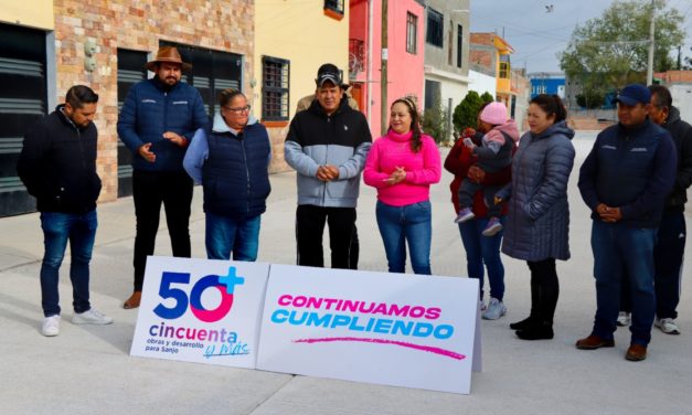 Continúa entrega de obra pública en San José Iturbide