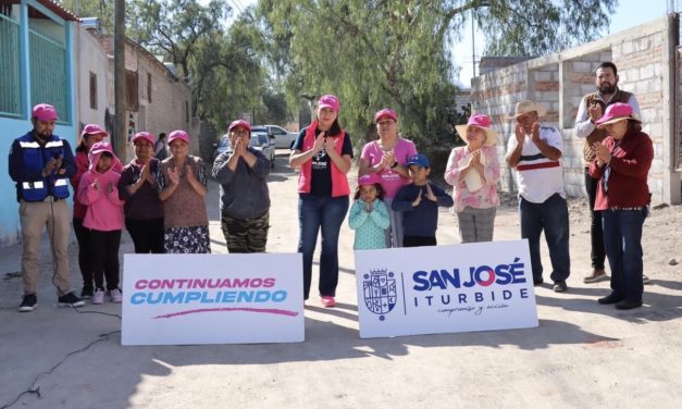 ENTREGA GOBIERNO MUNICIPAL DE SJI OBRA DE DRENAJE EN OJO DE AGUA DEL REFUGIO