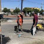 Inicia gobierno municipal trabajos de bacheo y despalme de terreno de feria