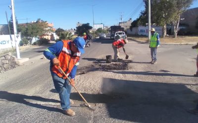 Continúa el programa de bacheo, ahora en libramiento Oriente