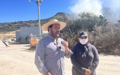 Incendio en basurero está sofocado al 80%