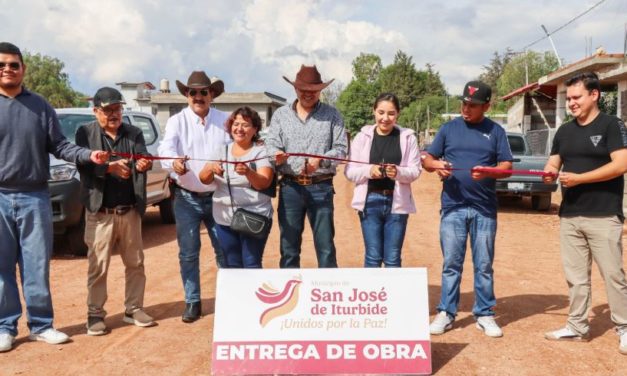 Realizan 1.3 kilómetros lineales de arreglo de caminos en La Canela