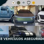 Autoridades aseguran una Cybertruck y 17 autos de lujo tras 17 cateos en Querétaro