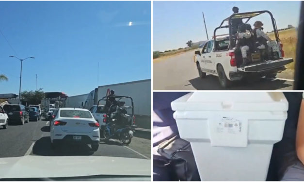 Mujer queda atrapada en bloqueo carretero en Irapuato; llevaba sangre para su padre