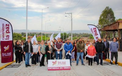 Inauguran pavimentación del acceso a la Universidad del Bienestar