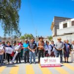 Manuel Montes entrega pavimentación de calles en San Sebastián del Salitre